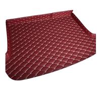 Car Leather Trunk Mat for Ford Explorer EV 2024-2025, Boot Liner Protector Mats Cargo Pad Carpets Tray Liners Anti-Slip Waterproof Auto Accessories Interior,D/Red