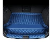 Car Leather Trunk Mats Boot Liners For Mini Convertible F57 2013-2024, Tailored Anti-Slip Waterproof Cargo Pet Carpets with Raised Edges, Protector Accessories, F/Blue