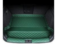 Car Leather Trunk Mats Boot Liners For Vauxhall Mokka X 2016 2017 2018 2019, Tailored Anti-Slip Waterproof Cargo Pet Carpets with Raised Edges, Protector Accessories, E/Green