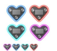 Car LED Ambient Light, Solar-Powered Heart-Shaped LED Neon L/ight, IP65 Waterproof, Switchable Modes, Romantic Car Interior Decor Accessory for C/ar and Outdoor Decor (All*4)