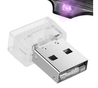 Car LED Atmosphere Lights - Plug Mini Ambient Lamp | USB Seven Colour Gradient Interior Night Glow Strip | Decorative Mood Illumination Accessory for Auto Bedroom Vehicle