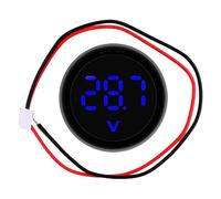 Car LED Digital Voltmeter - Voltmeter Battery Monitor for DC 4-100V Systems | Battery Voltage Gauge with 3-Color LED Display, ABS Shell, ±1% Accuracy | Auto, RV, Marine, Trailer Electrical Panel Use