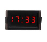 Car Led Electronic Digital Display Clock, Dc4.5-30V Waterproof Dustproof Car Auto Electronic Clock Led Digital Display, 12V Clocks For (Red)