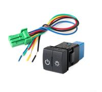 Car LED Fog Light Switch for Toyota LC300 Prado for camry, Headlight Tailgate Power Button Control Replacement Part(A)