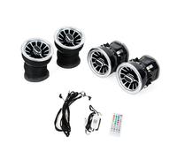 Car LED Front Dashboard AC Air Condition Vent Outlet Turbo Interior Trim Accessories For Benz For Sprinter Car Air Vent Cover(Silver)