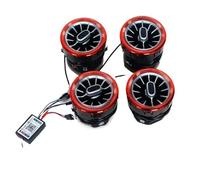 Car LED Front Dashboard AC Air Condition Vent Outlet Turbo Interior Trim Compatible With V Class W447 Vito V250 Window Lift Button(1 Set Red)