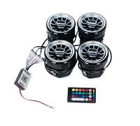 Car LED Front Dashboard AC Air Condition Vent Outlet Turbo Interior Trim Compatible With V Class W447 Vito V250 Window Lift Button(1 Set Black)
