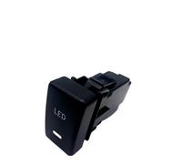 Car LED Front Fog Light Turn On Trunk Music Radar Car Monitor Switch Button Fit For Honda Civic 12-14 CRV 07-16 Accord 08-13(LED)