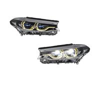 Car LED Headlight Assemblies Compatible For BMW 5 G38 G30 2018-2020 Yellow And White DRL Auto Fog DRL Brake Turn Signal Lamp Plug And Play