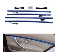 Car LED Interior Door Lighting Ambient Light Trim Strip Accessories for B-MW 3 Series F30 F31 320i 328i 330i 335i 340i 2012-2018 Door Two-Color Atmosphere Lamp Replacement Cover (Blue)