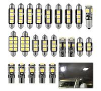 Car Led Interior Light Bulb,23PCS Canbus Error Free LED Bulbs Kit, T10 Cars Lighting Set for Car Interior Light Dome License Number Plate Side Door Map Lamps