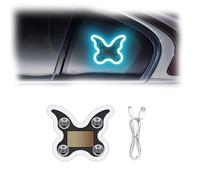 Car LED Interior Lights Led Car Ambient Lighting Butterfly Solar Car Led Neon Light Window Lamp with 6 Lighting Modes,Romantic Car Led Ambient Light for Cars, Motorcycles, and Trucks (Ice blue,1PC)