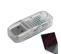 Car LED Lights USB, LED Lights For Car Interior, USB Atmospheric Light Group Design To Add Romance, Colorful With Automatic Conversion Works With, Computer
