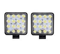 Car LED Work Light Bar Spot Offroad Roof Lights ATV SUV Truck Driving Lamp 2 Pack (16 LED 48W)