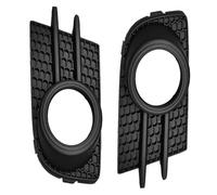 Car Left Right Front Bumper Fog Light Grille Fog Lamp Frame Cover Replacement for VW For Tiguan 2012-2018 5N0853665 5N0853666(Black)(Black)