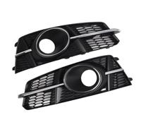 Car Left Right Front Bumper Fog Lights Lamp Grill Grille For A6 C7 A6L S-Line With ACC Hole 4G0807681AG 4G0807682AG Car front grille