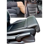 Car Leg Extender Leg Support for Driving, Car Front Seat Thigh Extender Support Cushions, Adjustable Length/Height/Angle Leg Rest Pillow for Cars Office (Black)