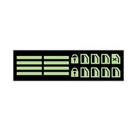 Car Lettering Stickers, Car Door Window Buttons Stickers | Safe Stickers for Night Visibility - Stickers with Night Visibility, Safe Monozoz