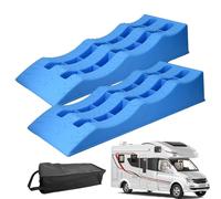 Car Leveling Ramps Trailer Wheel Chocks Leveling Blocks Stabilizing Uneven