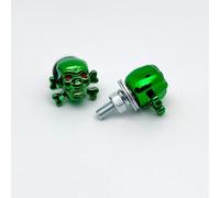 Car License Plate Screws Set M6 Thread Bone Shape - Carbon Steel Fixings for Registration Plates Anti Rust Fastener Purple(green)