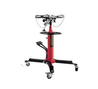 Car Lift Jack Hydraulic Telescopic Transmission Jack Floor Jack Stand With Foot Pedal 360° Swivel Wheel Car Jacks,1660lbs Red