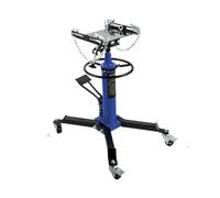 Car Lift Jack Hydraulic Telescopic Transmission Jack Floor Jack Stand With Foot Pedal 360° Swivel Wheel Car Jacks,1660lbs Blue
