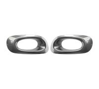 Car Light Cover Car Front Bumper Fog Frame 1 Pair For H-ONDA For Jazz Fit For GE6 For GE8 2012 2013 2014 Fog Lamp Cover Frame(Grey)