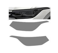 Car Light Tint Film for VW Tiguan Facelift 2020-2021, Car Headlight Film Front Light Transparent Smoked Black TPU Sticker