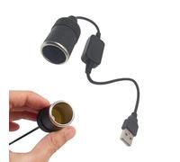Car Lighterr Charger - Usb To Car Lighterr Adapter, Connector Cable Female Converter, 5V To 12V Converter Plug Socket, Wired Controller Plug, Cars Lighters Adapter For Driving Recorder