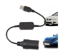 Car Lighterr Charger - Usb To Car Lighterr Adapter, Connector Cable Female Converter, 5V To 12V Converter Plug Socket, Wired Controller Plug, Cars Lighters Adapter For Driving Recorder