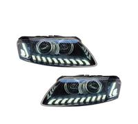 Car Lights Compatible For Audi A6 Headlights 2005-2011 A6L Projetor Headlamp Daytime Running Light Automotive Accessories