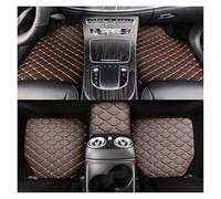 Car Liners Universal 5Pcs Car Floor Mats PU Leather Waterproof Dust-Proof Auto Foot Protector Pads Floor Mat(Brown-5pcs)