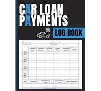 Car Loan Payments Log Book: Auto Finance Record for Tracking Monthly Installments, Principal, Interest, and Remaining Balance