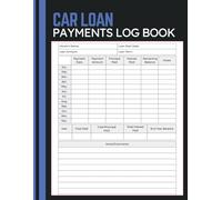 Car Loan Payments Log Book: Vehicle Loan Record for Tracking Installments, Interest Charges, Principal Reduction, Balance Progress, and Payment History