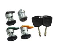 Car Lock Cylinder 7S5AB22050AC Compatible with KA 2008-2011 Complete Ignition Switch Door Lock Cylinder with 2 Keys(Full Set-4pcs)