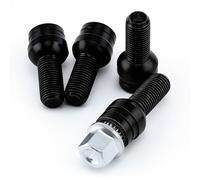 Car Locking Wheel Nut Set, M14*1.5mm Steel Wheel Bolts & Lock Lug Nut Set with Key