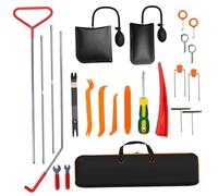 Car Lockout Kit, Car Tool Kit, 24PCS/Set Stainless Steel Lockout, Portable Vehicle Set with Carring Bag for Air-Conditioning Outlets, Audio Dashboards