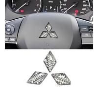 Car Logo Emblem Sticker for Mitsubishi Eclipse Cross GK, Stylish Front and Rear Emblem Badge Decoration Auto Exterior Decoration Modified Accessories,Silver