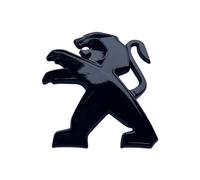 Car Logo Emblem Sticker for Peugeot 108 2008 208 3008, Car Stickers Emblem Badge -Car Emblem, Car Sticker -Car Metal Sticker -Auto Exterior Decoration Modified,A Black