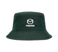 Car Logo Fisherman Hat for Mazda 6 Sport Combi,Sun Visor Hat Hiking Hats Boonie Hats Sport Hat Hiking Bucket Hat Unisex Travel Hat Racing Cap Team Cap Cotton,Green-A