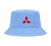 Car Logo Fisherman Hat for Mitsubishi Shogun,Sun Visor Hat Hiking Hats Boonie Hats Sport Hat Hiking Bucket Hat Unisex Travel Hat Racing Cap Team Cap Cotton,Blue-A