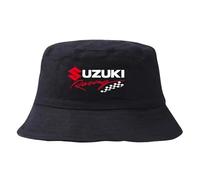 Car Logo Fisherman Hat for Suzuki iK-2,Sun Visor Hat Hiking Hats Boonie Hats Sport Hat Hiking Bucket Hat Unisex Travel Hat Racing Cap Team Cap Cotton,Black-D