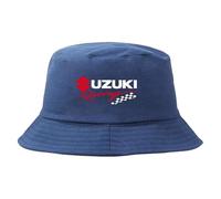 Car Logo Fisherman Hat for Suzuki iK-2,Sun Visor Hat Hiking Hats Boonie Hats Sport Hat Hiking Bucket Hat Unisex Travel Hat Racing Cap Team Cap Cotton,Dark Blue