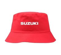 Car Logo Fisherman Hat for Suzuki iK-2,Sun Visor Hat Hiking Hats Boonie Hats Sport Hat Hiking Bucket Hat Unisex Travel Hat Racing Cap Team Cap Cotton,Red