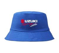 Car Logo Fisherman Hat for Suzuki S-Presso,Sun Visor Hat Hiking Hats Boonie Hats Sport Hat Hiking Bucket Hat Unisex Travel Hat Racing Cap Team Cap Cotton,Blue