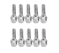 car Lug nut For Benz 14x1.5 Extended Silver Lug Bolts Wheel Hub Bolt 17mm Hex 28mm 35mm 40mm 45m Thread(40mm Length)(28mm Length)