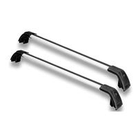 Car Luggage Rack 2PCS Aluminum Alloy Crossbars Cross Bars Roof Rail Rack Lockable For Jetour X70 FL X70 PLUS 2024 2025 Roof Rails(Silver and Black)