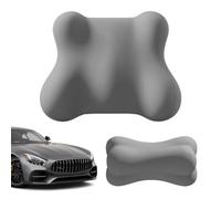 Car Lumbar and Headrest Support Ergonomic Driving Neck and Back Support | For Drivers Office Desk Sofa Travel Armchair Airplane Game