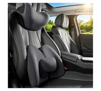 Car Lumbar Support Cushion and Car Headrest Pillow for Hyundai I10, Adjustable Mini Pillow, Ergonomic Back Support, Breathable Memory Foam, Office Seat Cushion
