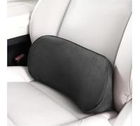 Car Lumbar Support for Peugeot 3008 E3008 P64 2024 2025 | Memory Foam Back Cushion for Car Seat Driver Suede Backrest Tailbone Pain Relief Black